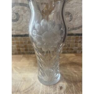 Vintage American Cut Glass Deep All Over Cut‎ Primrose Crystal Vase